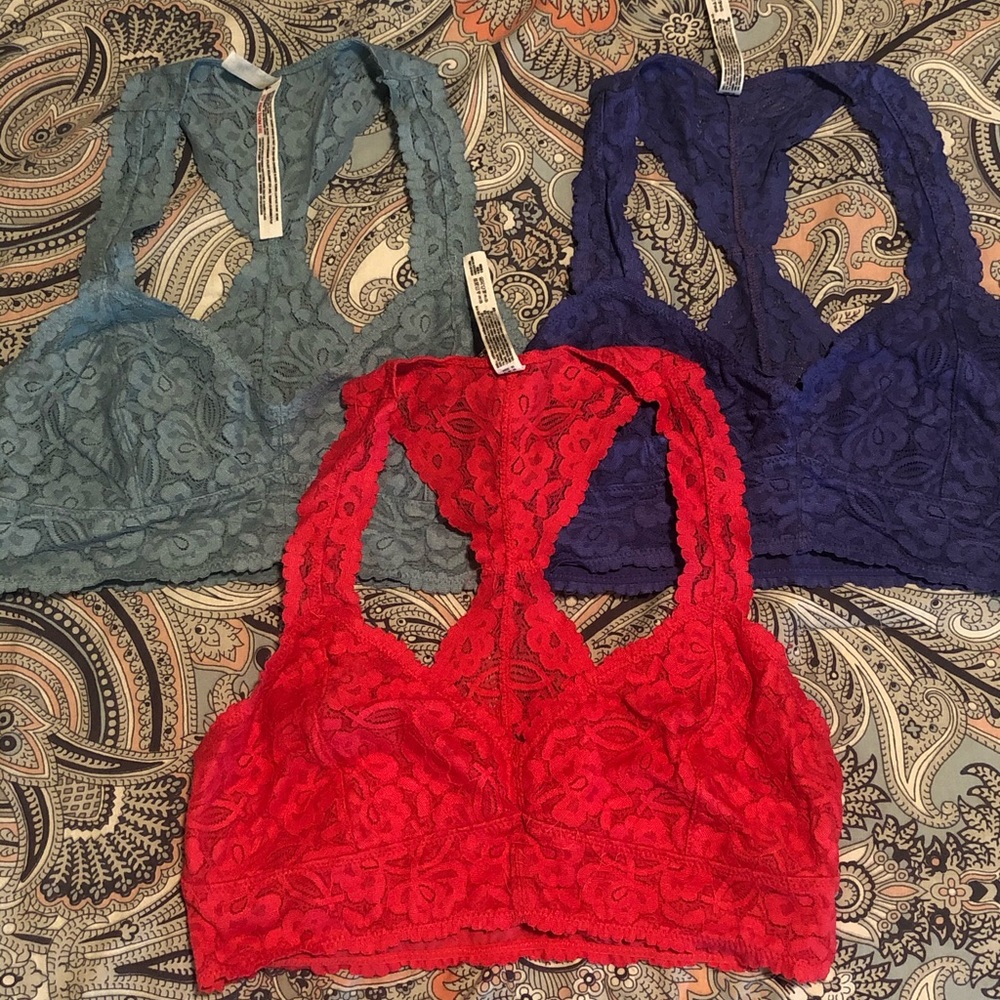 Three Bralettes